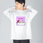 human cookのnude shrimp ビッグシルエットロングスリーブTシャツ