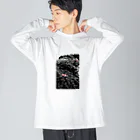 komashounのシックなビー ビッグシルエットロングスリーブTシャツ