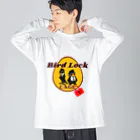 レコードの巣のBird Lock Cage 黄くちばし Big Long Sleeve T-Shirt