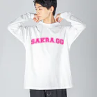 Sakra.gg🌸のSakra.gg College Font Big Long Sleeve T-Shirt