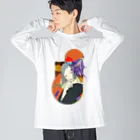 mannaのジャポニズム Big Long Sleeve T-Shirt