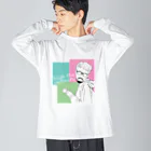 ヒゲノミクスのhige_the_cofee Big Long Sleeve T-Shirt