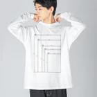 dis_cordの用紙寸法表 Big Long Sleeve T-Shirt