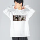 みーのお部屋 のキャットアイ かすみちゃん ビッグシルエットロングスリーブTシャツ