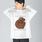 ドンドボおててちゅSHOPのチャミドッグモアチャン Big Long Sleeve T-Shirt