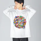 P:ggy（ぴぎー）のおみせのピヨピヨちぴよ⁻ギフト01⁻ ビッグシルエットロングスリーブTシャツ