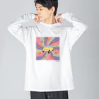 Beagle & BearのLupine’s car Big Long Sleeve T-Shirt