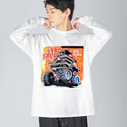 Mobile Gift Shop のnever give up KUMAMOTO  Big Long Sleeve T-Shirt