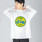 原田専門家のパ紋No.3434 門岡設備　 Big Long Sleeve T-Shirt