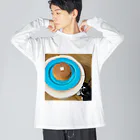 猫の福永屋のホットケーキと猫の福永 Big Long Sleeve T-Shirt