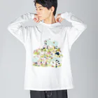 wokasinaiwoのおにぎり祭り2021ver.1 ビッグシルエットロングスリーブTシャツ