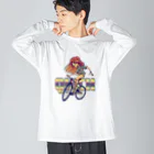 nidan-illustrationの”QUICK” Big Long Sleeve T-Shirt