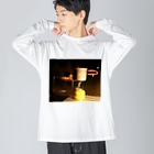 yosiのコッヘルとバーナーと焚き火 Big Long Sleeve T-Shirt