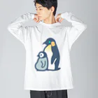 かわずやのぺんぎんのおやこ（カラー） Big Long Sleeve T-Shirt