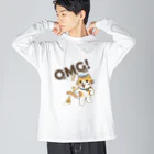 楽猫楽描しげ屋のOMG! Big Long Sleeve T-Shirt