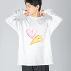 Heart-Heartのダブルハート ビッグシルエットロングスリーブTシャツ