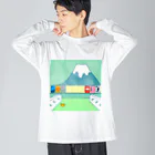 かぼちゃ屋の銭湯 ビッグシルエットロングスリーブTシャツ