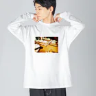 Baronのねぎ焼き ビッグシルエットロングスリーブTシャツ