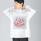 ピッチーの芍薬 peony ビッグシルエットロングスリーブTシャツ