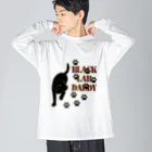 ハッピー・ラブラドールズのBlack Lab Daddy　ブラックラブラドール Big Long Sleeve T-Shirt