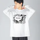 Alba spinaのボタニカル-バタフライ Big Long Sleeve T-Shirt