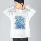 GALACTIC REBELの青い爆発 Big Long Sleeve T-Shirt