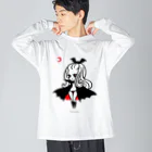 Mizna Wadaの月夜のヴァンパイアガール - ライトカラー向け Big Long Sleeve T-Shirt