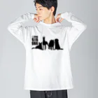 SANKAKU DESIGN STOREのI LOVE BIG DOG！ groovy/B ビッグシルエットロングスリーブTシャツ