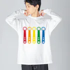 フォーヴァの牛乳びんふた開け Big Long Sleeve T-Shirt