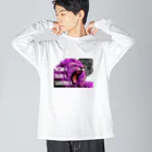 パピー・ラビュの眠いダルいサボろ-ピンクライオン君 Big Long Sleeve T-Shirt