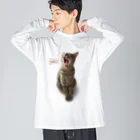 コムノのキジトラ猫の鶉（うずら） Big Long Sleeve T-Shirt