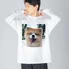 mofuakitaのBIG SMILE AKITA Big Long Sleeve T-Shirt