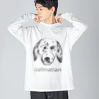 NocatnolifeのDalmatian ビッグシルエットロングスリーブTシャツ