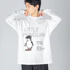 空とぶペンギン舎のコガタペンギン ビッグシルエットロングスリーブTシャツ