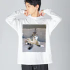 ぐるぐるにゃーにゃのぶどう先輩 Big Long Sleeve T-Shirt