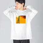 Psyche Webの夕景 ビッグシルエットロングスリーブTシャツ