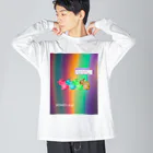 𝙈𝙊𝙈𝙊'𝙨 𝙎𝙝𝙤𝙥のrabbit×4 Big Long Sleeve T-Shirt