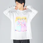 かわいいもののおみせ　いそぎんちゃくの双子ちゃん Big Long Sleeve T-Shirt