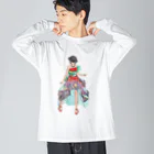 ギャラリー桃胡亭のEricaさま Big Long Sleeve T-Shirt