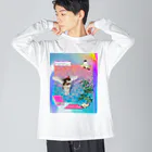 𝙈𝙊𝙈𝙊'𝙨 𝙎𝙝𝙤𝙥のvintage vaporwave Big Long Sleeve T-Shirt