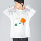 はれうさぎのココロのうつわ (メッセージ付き) Big Long Sleeve T-Shirt