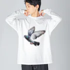 ねこぱじゃまんの平和の象徴 Big Long Sleeve T-Shirt