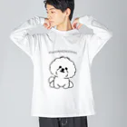 Wans Joie/ワンズジョワのふわもこ犬② Big Long Sleeve T-Shirt