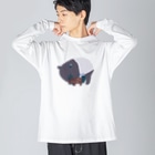ちゃこぺん（SUZURI店）のマレーバク Big Long Sleeve T-shirt