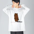 pinyako5502のprairiedogのたまちゃん ビッグシルエットロングスリーブTシャツ