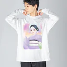 もかふしぎ🐰の夏着物カゲロウ Big Long Sleeve T-Shirt