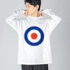 9bdesignのスシ・ターゲット Target Sushi Roll Roundel ビッグシルエットロングスリーブTシャツ