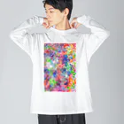 三姉妹とウフフのお店のお花畑 Big Long Sleeve T-Shirt