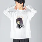 dahlia shop SUZURIのpretty baby (Halo ver) 透過 ビッグシルエットロングスリーブTシャツ