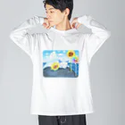 ahihoの夢見る海の猫ちゃん Big Long Sleeve T-Shirt